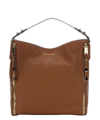 Michael Kors Luggage Leather 'miranda Zipper' Shoulder Bag