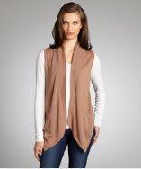 Bcbgmaxazria Camel Wool Blended Slouchy 'anton' Vest