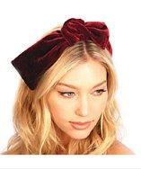 Kristin Perry Velvet Bow Headband