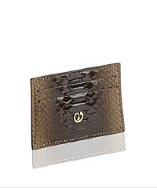 Nada Sawaya Python Credit Card Holder - Cafe