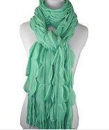 Pr By Pr Cashmere Scallop Edge Scarf