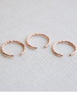 Olive Yew Rose Gold Tiny Cuff Set