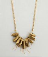 Soixante Neuf Gold Pyrite Fringe Necklace