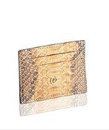 Nada Sawaya Python Credit Card Holder - Natural