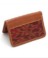 General Knot & Co. 1950s Oxblood Ikat Card Case