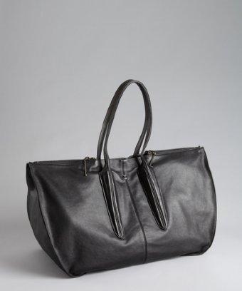 Pour La Victoire Black Leather 'cecile' Oversized Carry-all Tote