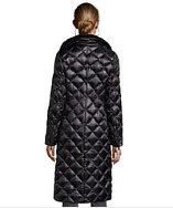 Dl2 By Dawn Levy Black Coyote Fur Trimmed Box Quilt 'kali' Zip Front Down Jacket