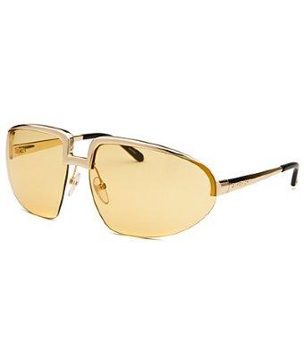 Givenchy Women's Semi-rimless Oval Gold Tone Sunglasses