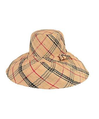 Onigo Plaid Wide Brim Hat