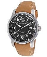 Ben Minkoff West Side Tan Genuine Leather Black Dial