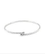 Sugar Bean Jewelry Sugar Bean Open Ended Crystal Bracelet In Silver