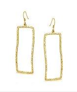Belcho Textured Rectangular Earrings