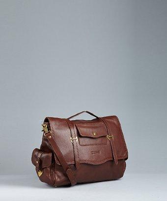 Ben Minkoff Coco Brown Leather 'nikki' Messenger Bag