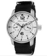 Lucien Piccard Expeditor Black Nylon White Dial