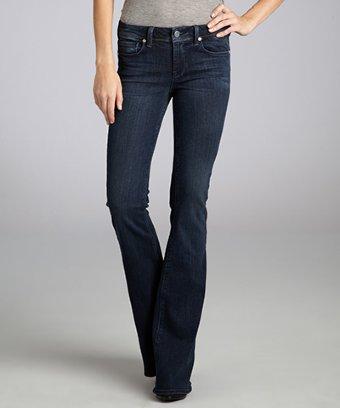 Genetic Denim Dark Blue Stretch Denim 'the Fever' Flared Jeans
