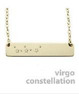 The Urban Smith Virgo Constellation Nameplate Necklace