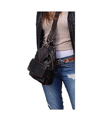 Annette Ferber - Journey Collection Amsterdam Satchel Distressed Leather Cross Body Bag That Will Never Get Old...