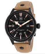 Ben Minkoff Ranger Beige Genuine Leather Black Dial