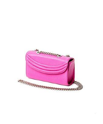 Lauren Cecchi New York Sorella Small Chain Bag In Hibiscus Pink