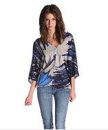 Ramona La Rue Mia Top In Blue Peacock