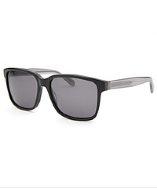 Marc By Marc Jacobs Square Black Sunglasses Translucent Grey Arms