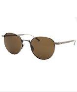 Bottega Veneta Men's Oval Silver-tone Sunglasses