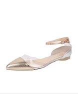 Linea Azzurra Metallic Color Block Flat