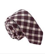 Skinny Tie Madness Skinny Tie Madness Men's Plaid Tie With Matching Pocket Square