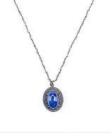 Bettina Duncan Tanzanite Diamond Pendant With Pyrite Rosary