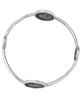 1884 Jewelry 1884 - Legacy Vivace Sterling Silver Bangle W/ 2 Small Ottaviano Coins And 2 Medium Pius Coins