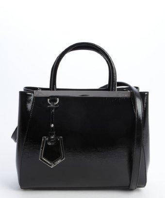 Fendi Black Mini '2jours' Convertible Top Handle Bag