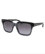 Marc By Marc Jacobs Men's Square Black And Translucent Grey Sunglasses