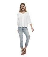 Tangerine Nyc Diana Blouse