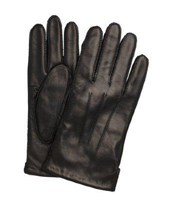 Portolano Black Lambskin Cashmere Lined Gloves
