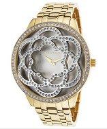 Ted Lapidus Women's Gold-tone Stainless Steel White Mop Dial