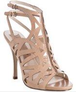 Boutique 9 nude cutout leather 'Javan' sandals