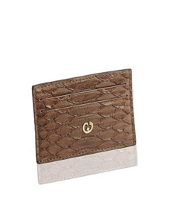 Nada Sawaya Python Credit Card Holder - Brown