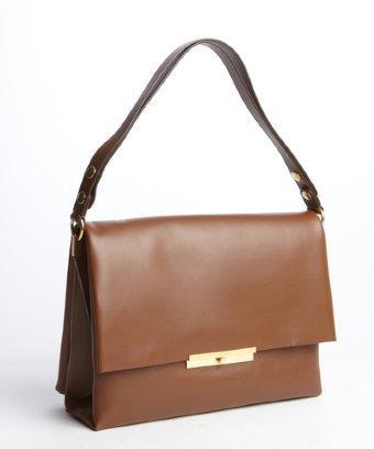 Celine Brown Calfskin Shoulder Bag
