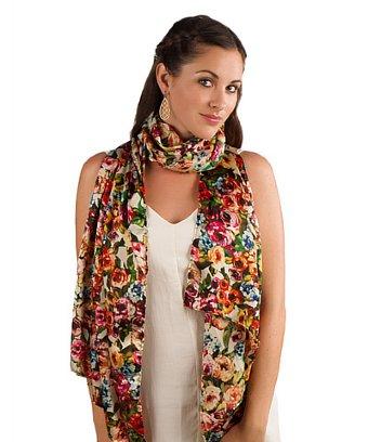 Elizabeth Koh Rose Floral Print Scarf