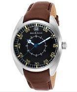 Ben Minkoff Voyager Brown Genuine Leather Black Dial