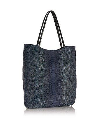 Nada Sawaya B Wear - Python Tote - Blue