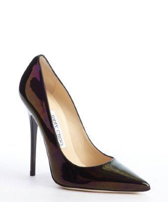 Jimmy Choo Petrol 'anouk' Hologram Patent Leather Pumps