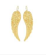 Metal Haven By Kendall & Kylie Gold Angel Wing Drop Earrings