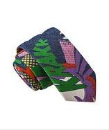Skinny Tie Madness Frankensteinlager Multi Color Novelty Print Skinny Tie