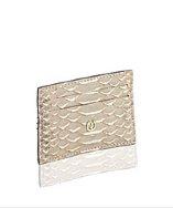 Nada Sawaya Python Credit Card Holder - Taupe