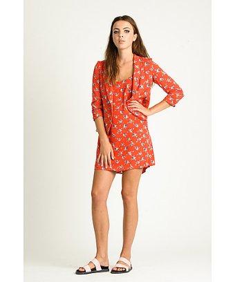Love Sadie Red Coral Blazer