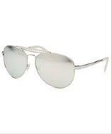 Just Cavalli Women's Aviator Silver-tone Mirrored Lenses Sunglasses