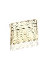 Nada Sawaya Python Credit Card Holder - Gold