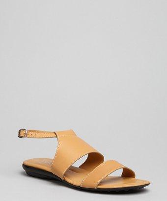 Tod's Tan Leather 'malibu' Strappy Sandals