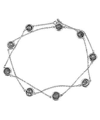 1884 Jewelry 1884 - Legacy Sterling Silver 36 Chain W/ 9 Ottaviano Coins